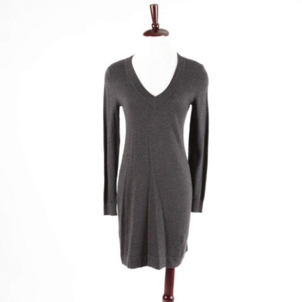 Banana Republic charcoal grey sweater dress